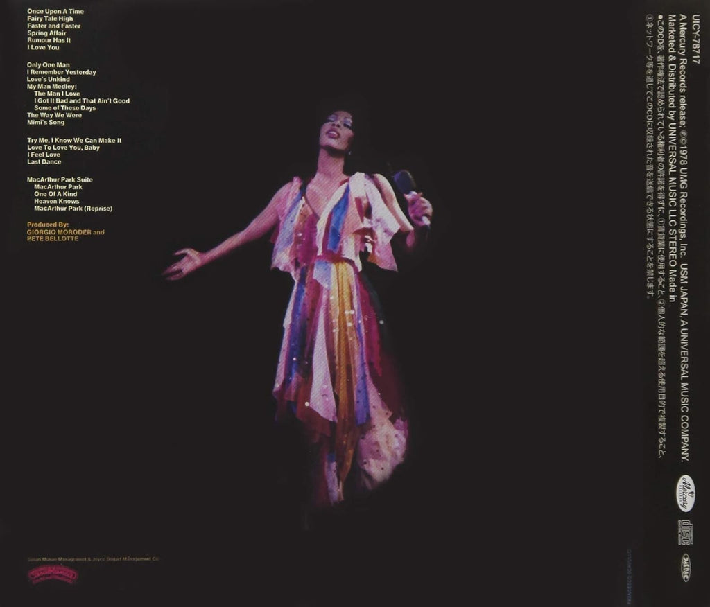 New Donna Summer CD Live And More LA 1978 Japan OBI