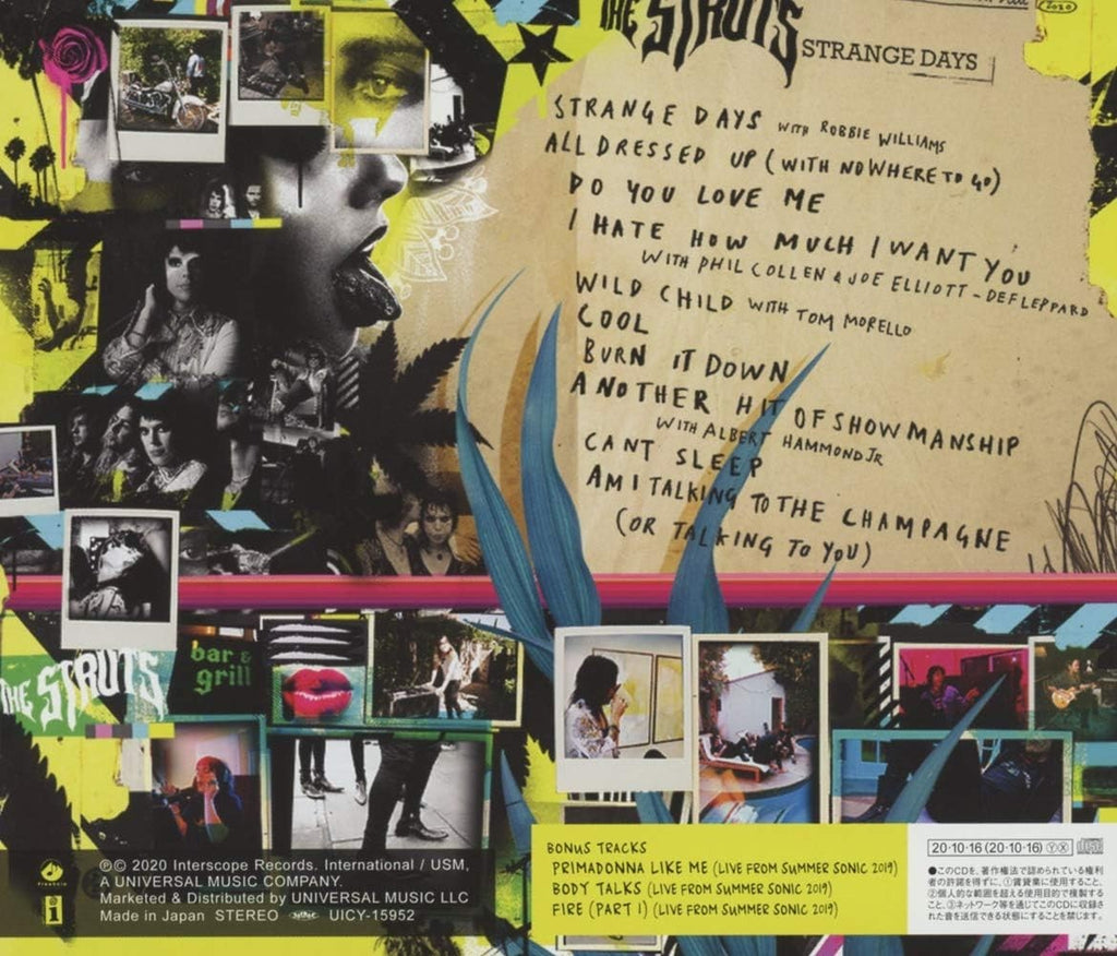 CD New 2020 JAPAN CD THE STRUTS STRANGE DAYS WITH BONUS TRACKS