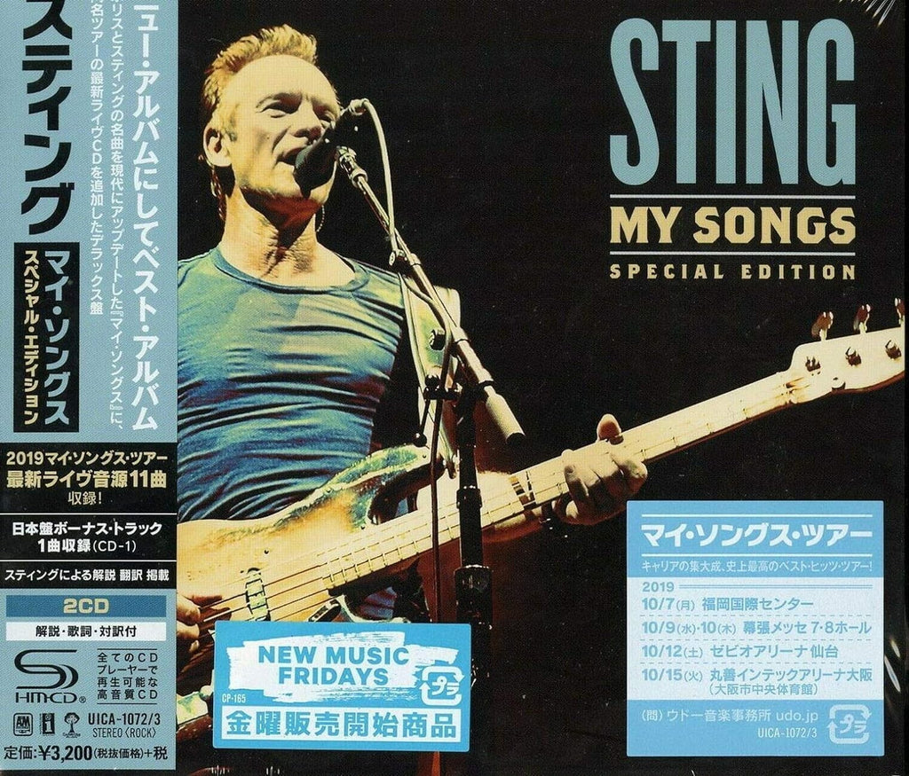 STING-MY SONGS - SPECIAL EDITION-JAPAN 2 SHM-CD BONUS TRACK NEW