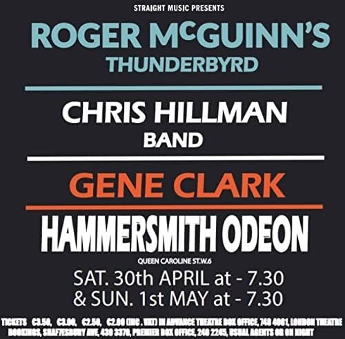 New ROGER MCGUINNS THUNDERBYRD - LIVE AT HAMMERSMITH ODEON 1977- 2 CD
