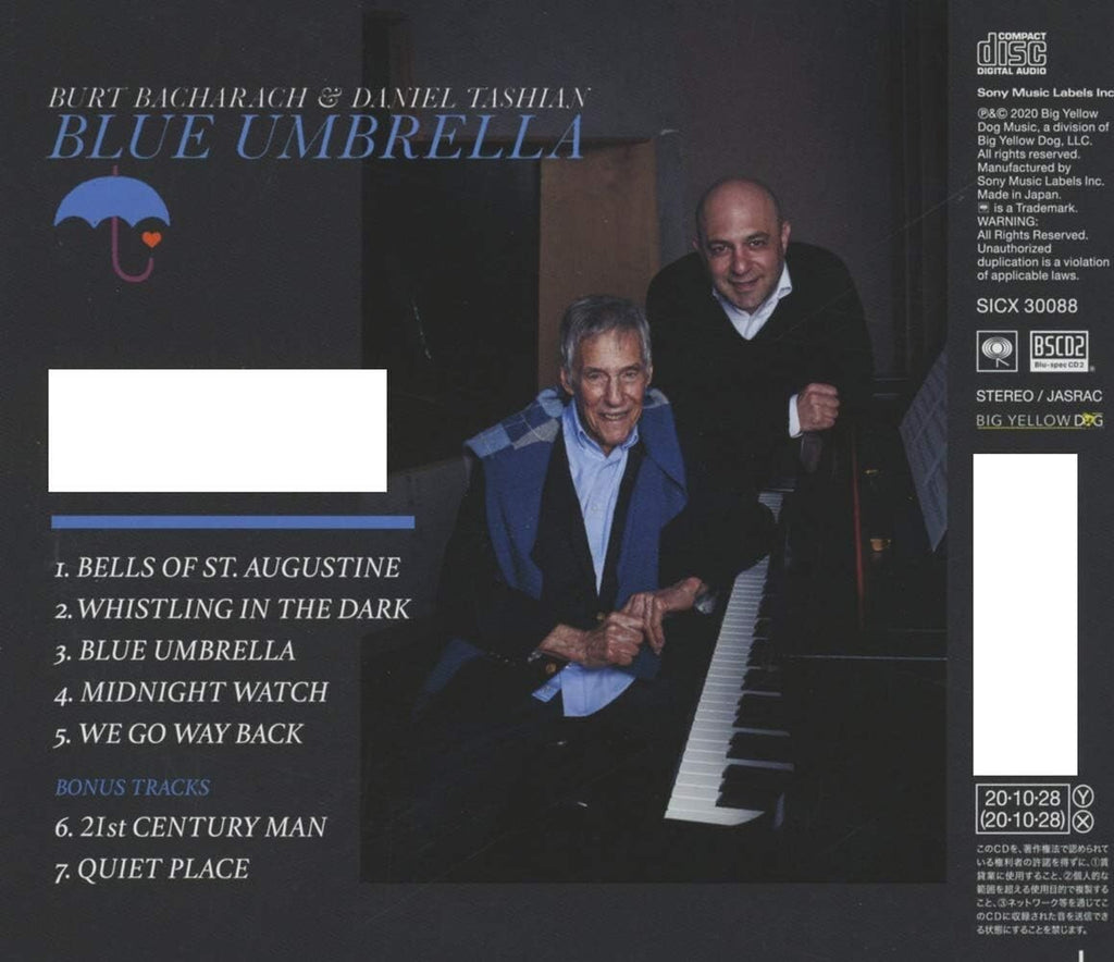 New Burt Bacharach & Daniel Tashian-Blue Umbrella-Blu-Spec CD2 Bonus Track