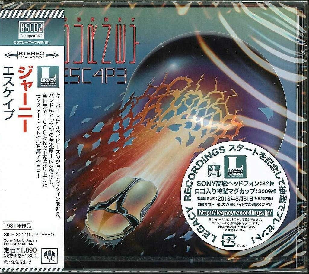 Journey CD (BSCD2) Escape 3 Bonus Live Tracks Japan NEW