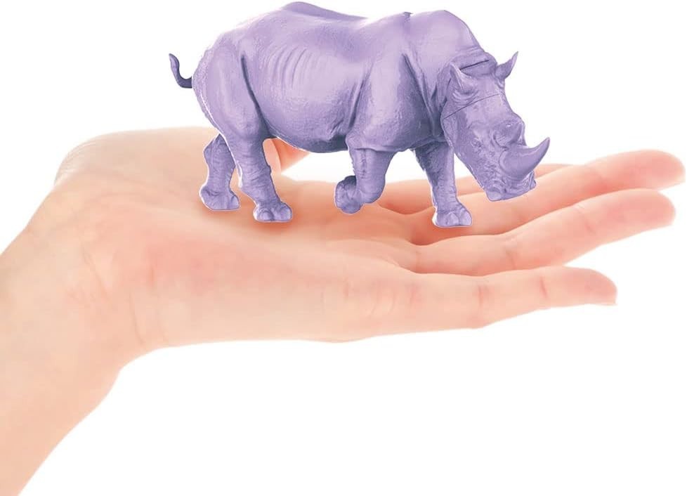 Kaiyodo Art Plastic ART PLA Zookeeper and White Rhino Set Unpainted New