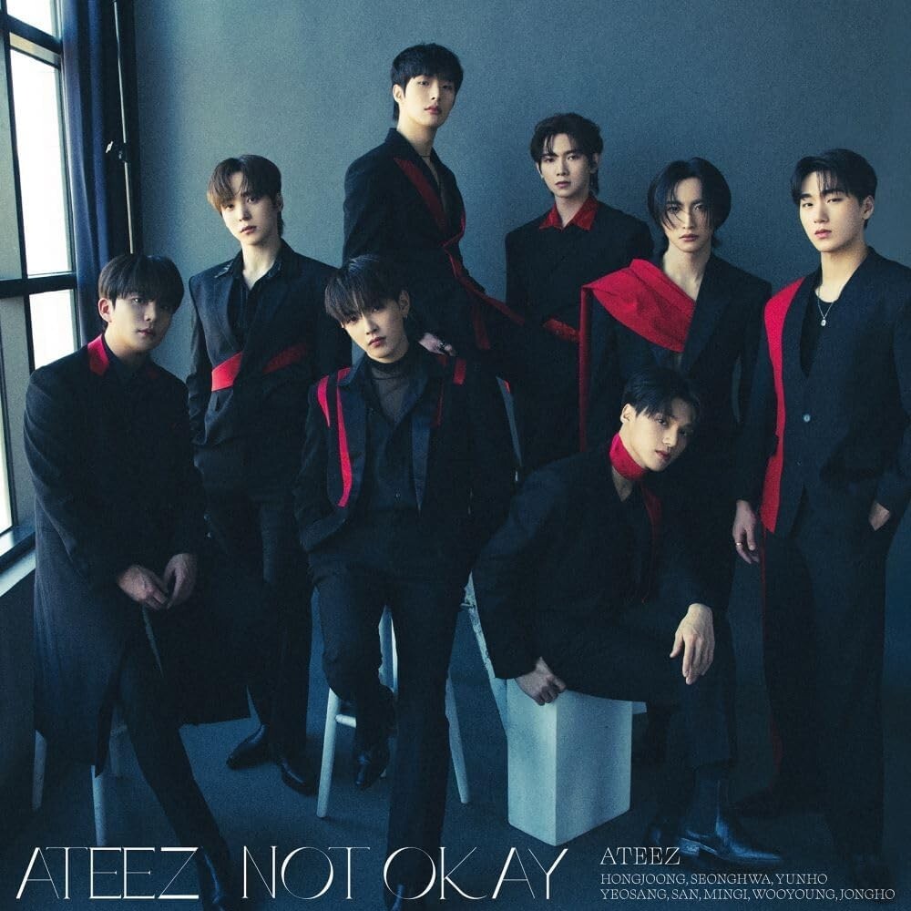 Ateez / Not Okay CD Single + Trading Card 2024 Popular Japan Version New