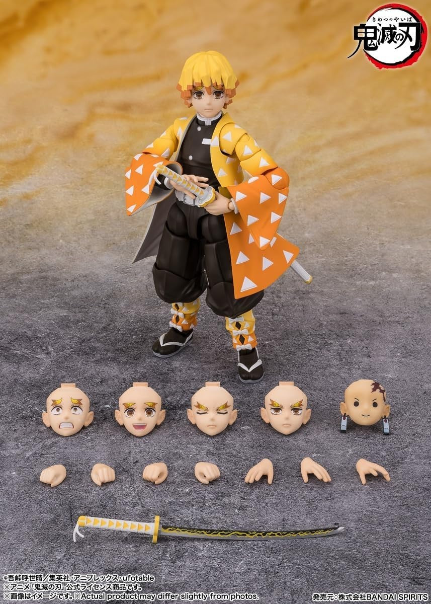Im-Stock Bandai S.H.Figuarts SHF Figure Agatsuma (Demon Slayer: Kimetsu Yaiba)