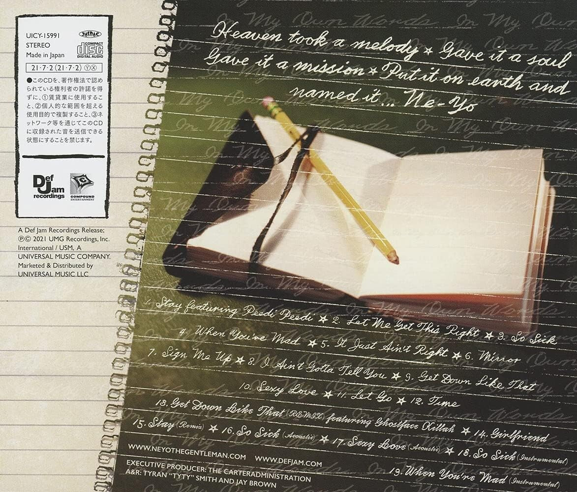 NE-YO IN MY OWN WORDS WITH BONUS TRACKS Deluxe 15th Anniversary Edition New