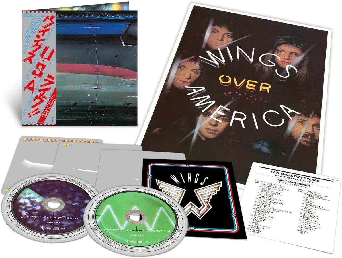 New PAUL MCCARTNEY & WINGS OVER AMERICA 2024 JAPAN MINI LP 2 SHM CD