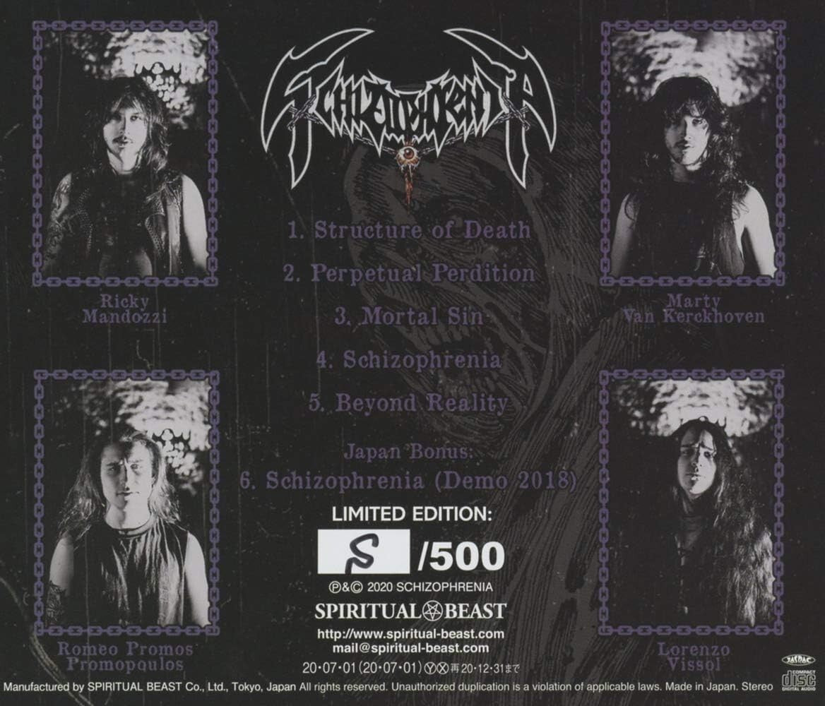 New 2020 SCHIZOPHRENIA VOICES with Bonus Track JAPAN CD