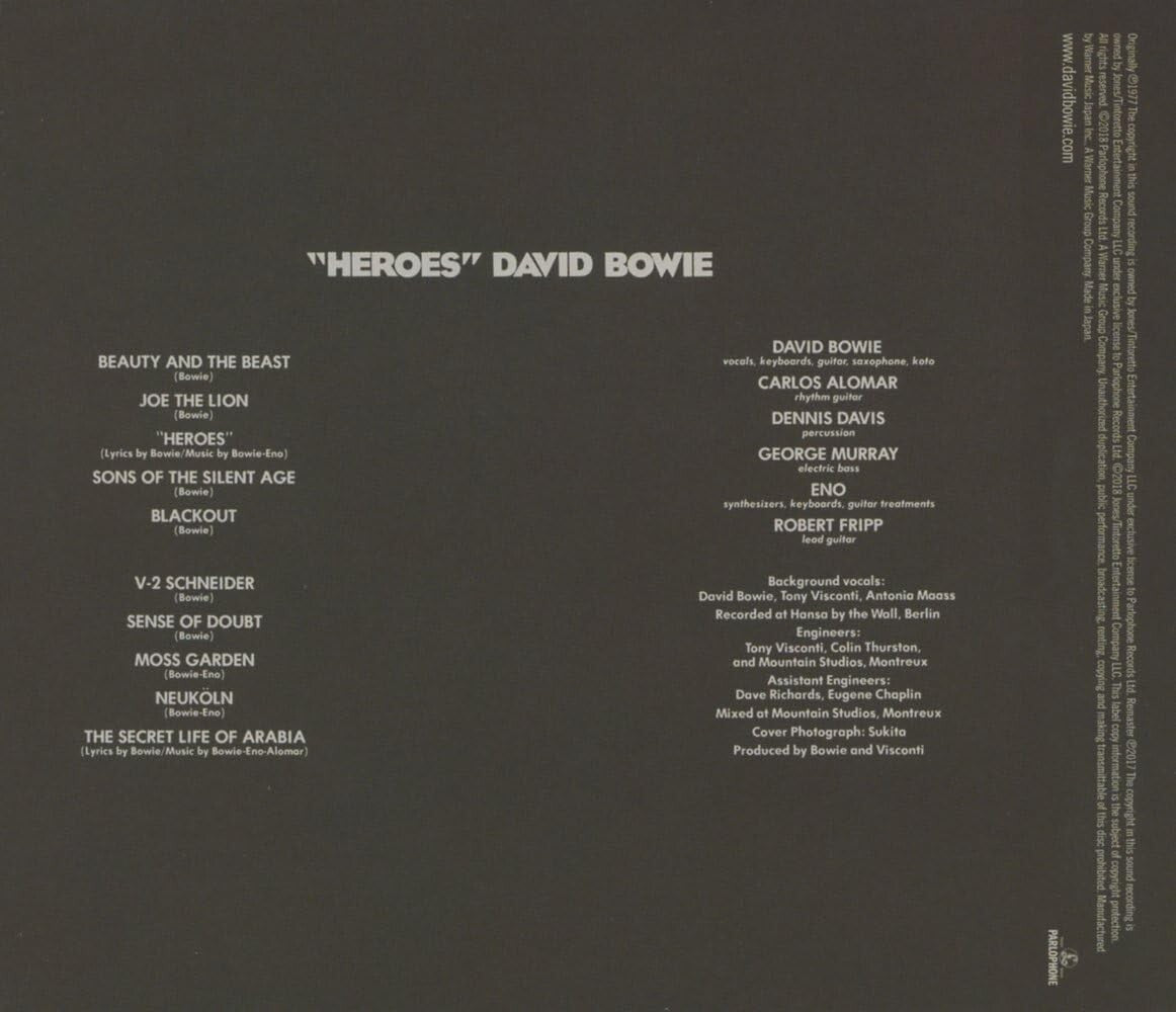 New David Bowie Heroes Japan CD w/OBI