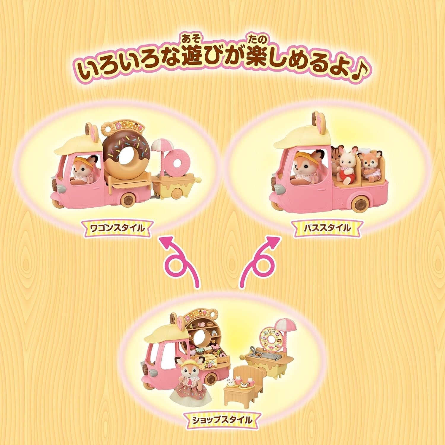 Sylvanian Family Yuenchi Omiseya [Otoko! Delicious Donut Wagon] Mi -93 ST NEW