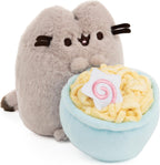 GUND Pusheen the Cat 10 year anniversary DX ramen bowl, a cute stuffed cat NEW
