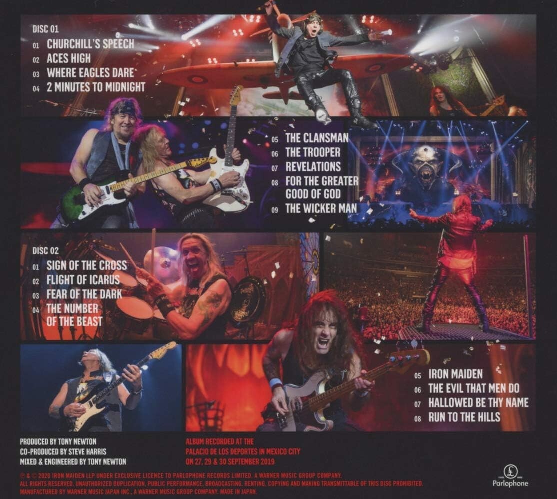 IRON MAIDEN Nights Of The Dead Legacy Of The Beast Live In Mexico JAPAN 2 CD New