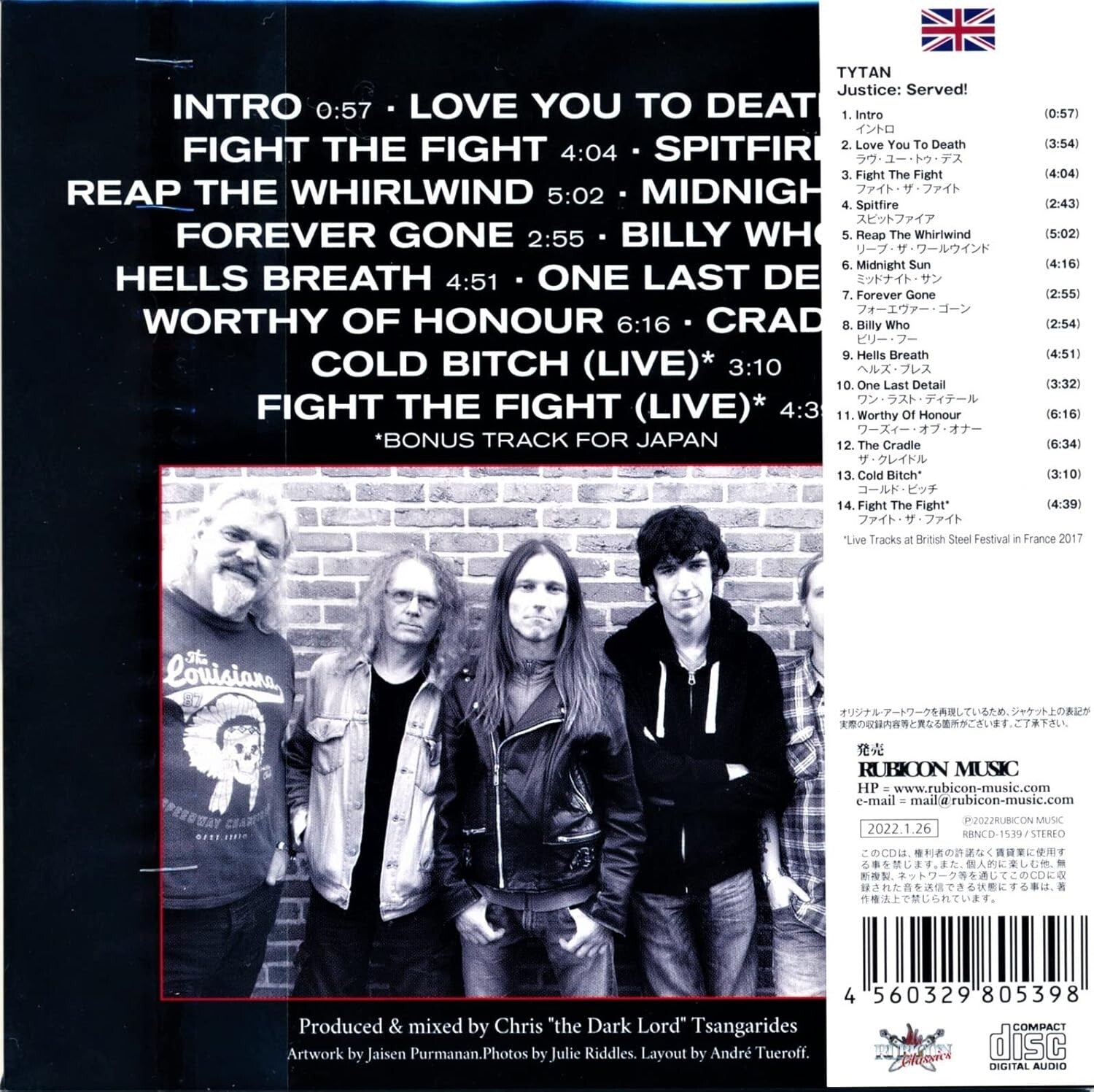 New TYTAN Justice: Served ! + 2 JAPAN MINI LP CD Angel Witch Samson NWOBHM !