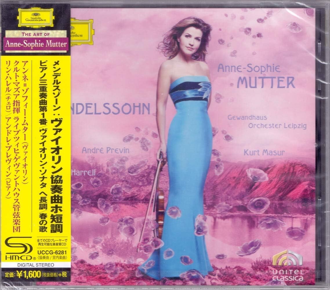 CD New Anne-Sophie Mutter Violin Mendelssohn Con. Japan OBI