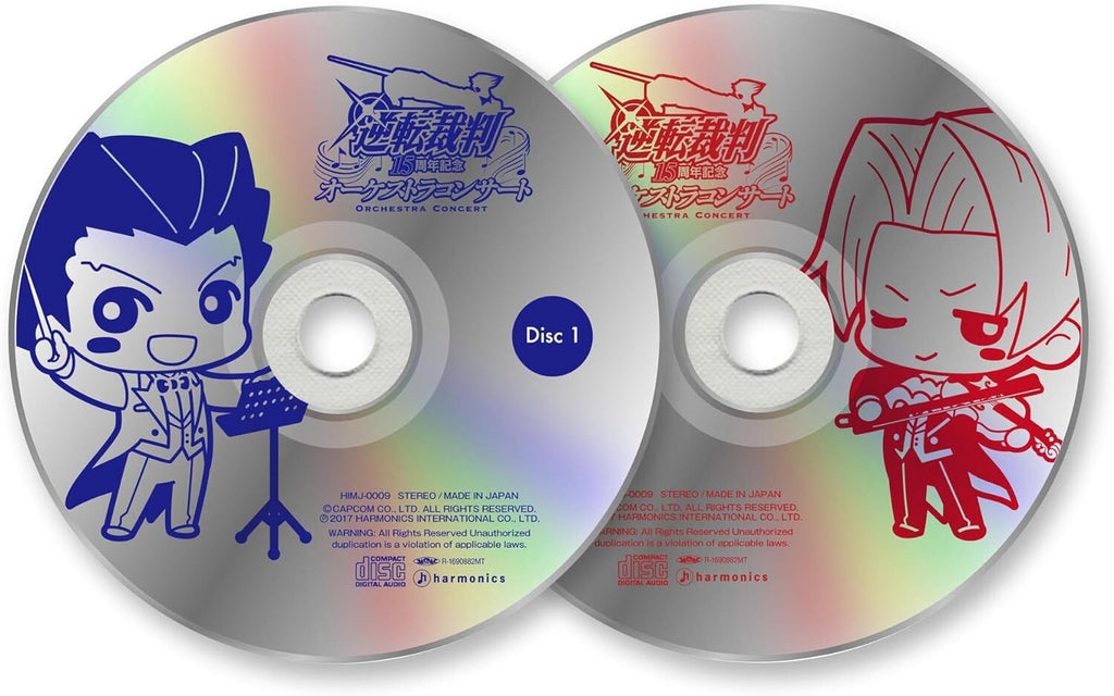 Ace Attorney 15th Anniversary Orchestra Concert CD From Japan New