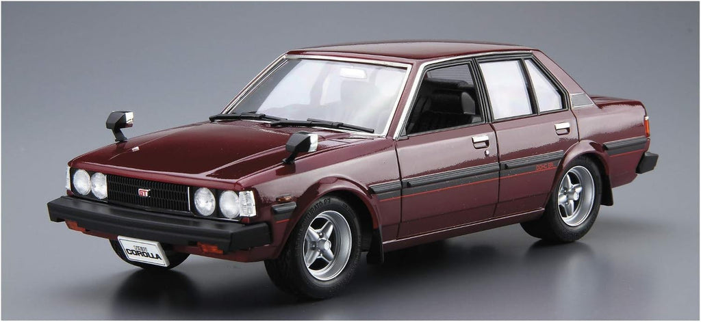 AOSHIMA 1/24 The Model Car Series No. 71 Toyota E71/70 Corolla Sedan GT/DX NEW