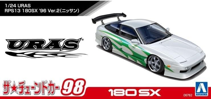 AOSHIMA 1/24 The Tuned Car Series No.98 Nissan URAS RPS13 180SX 96 Ver.2 New