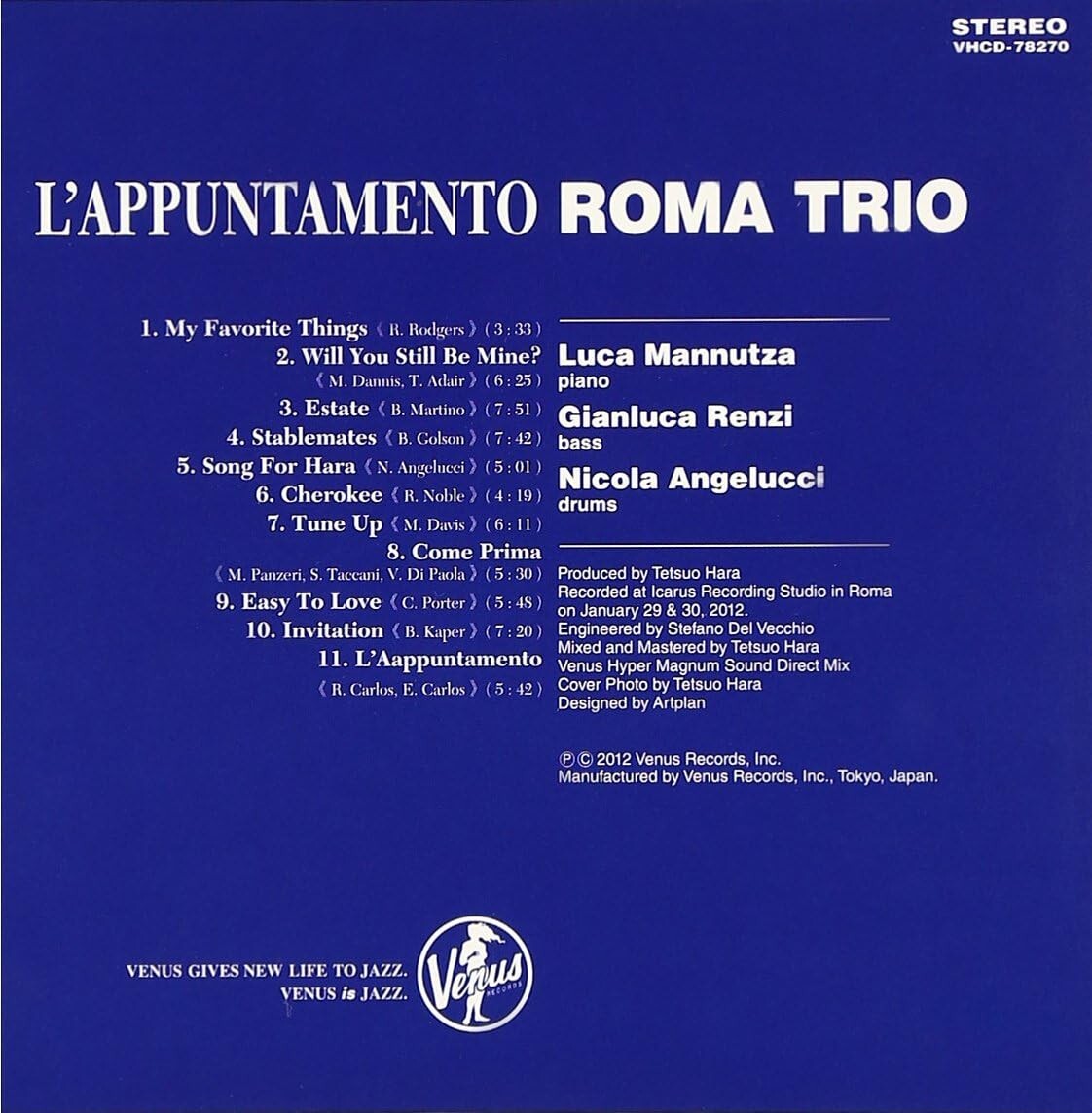 New Roma Trio Jazz CD L Appuntamento Paper Sleeve Japan OBI