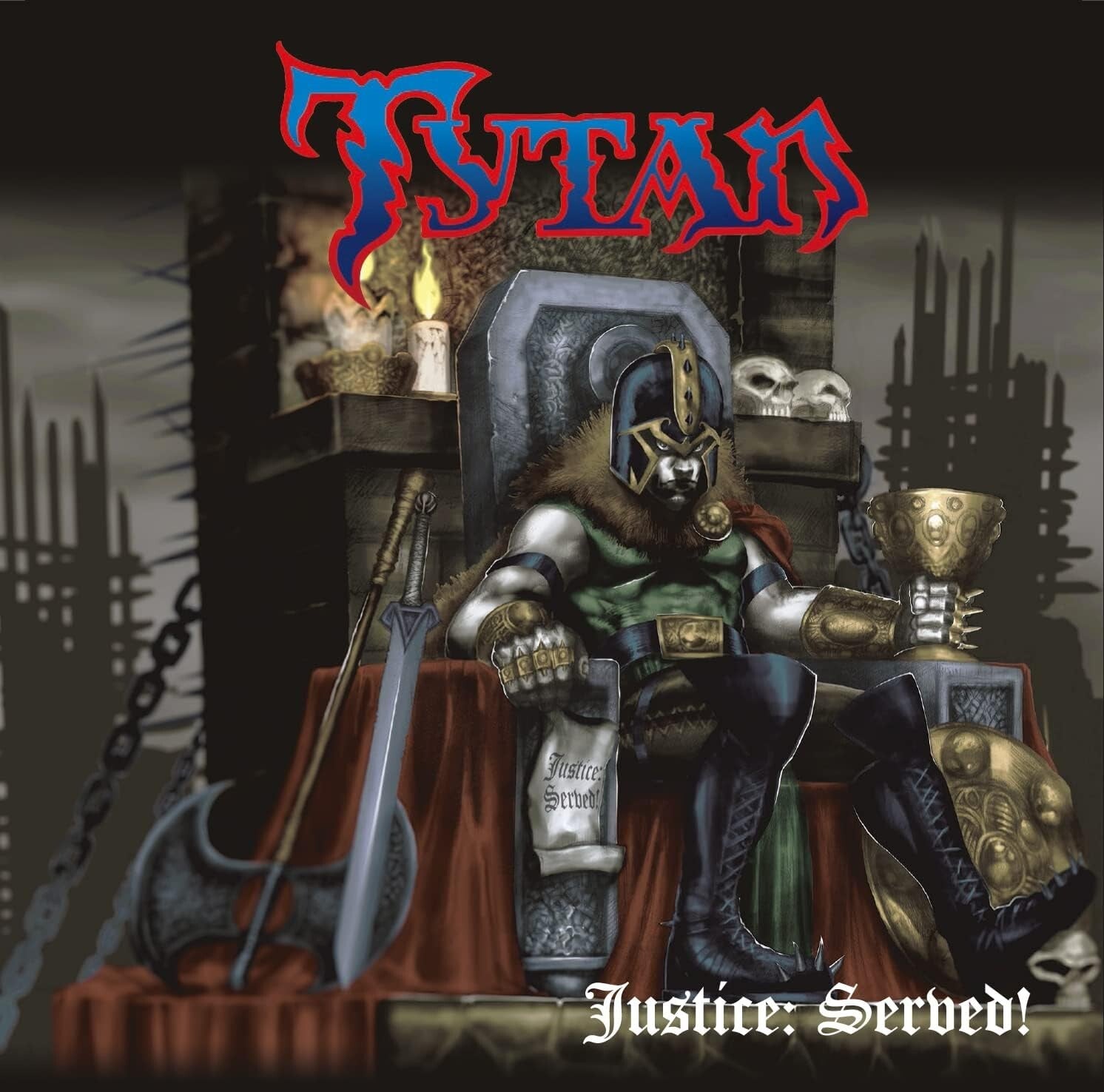 New TYTAN Justice: Served ! + 2 JAPAN MINI LP CD Angel Witch Samson NWOBHM !