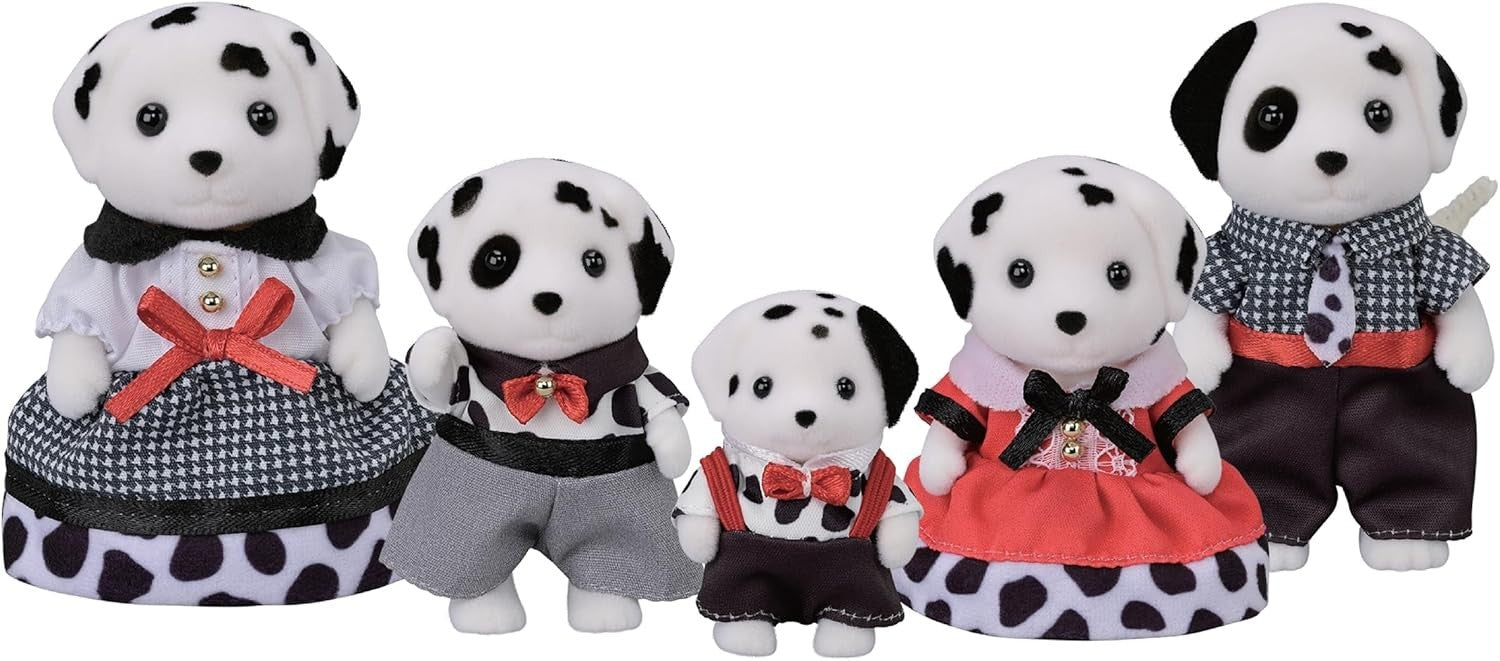 Sylvanian Families Dolls [Dalmatian Family] C-79 ST Mark Certified Ages 3 NEW