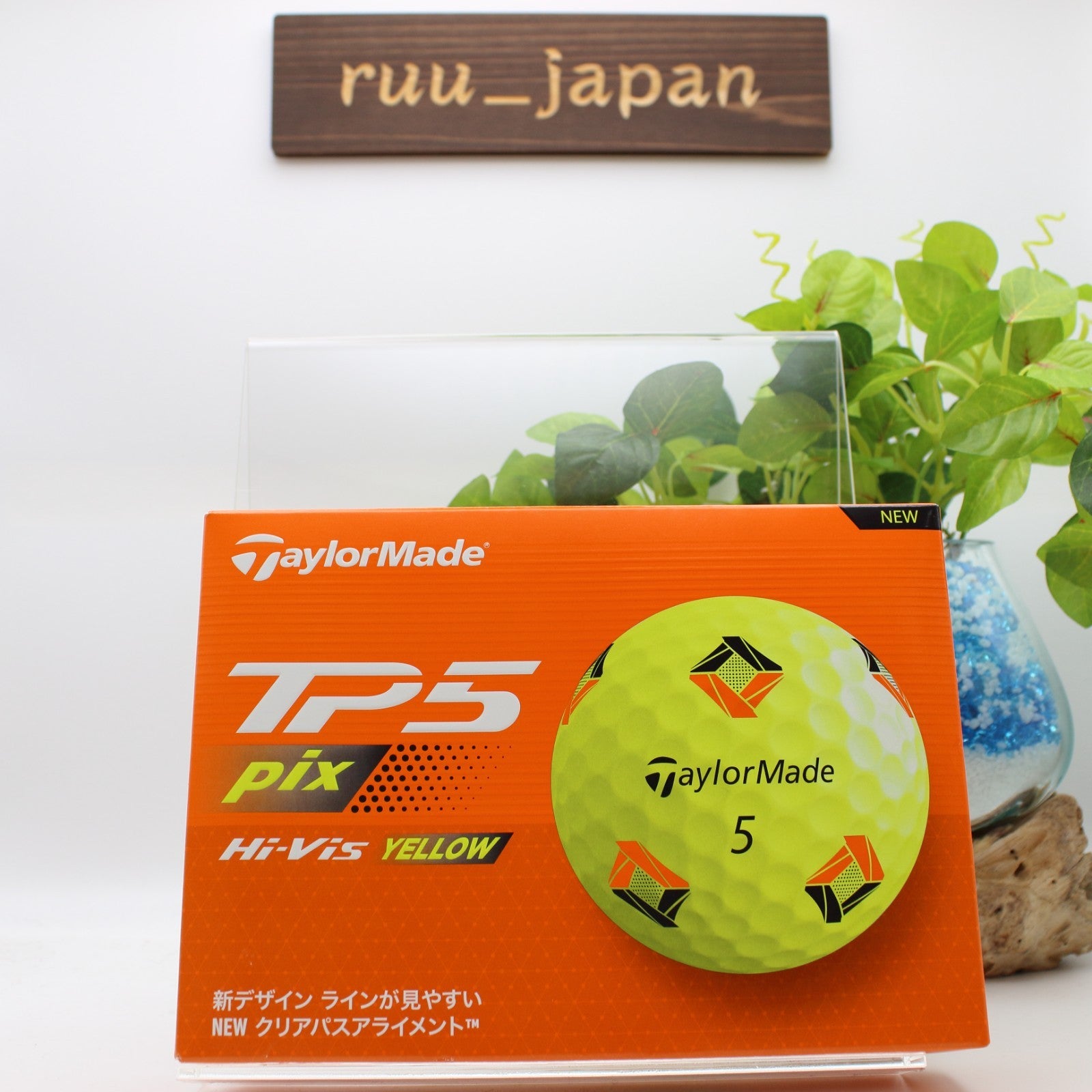 Taylor Made TMJ24 TP5 PIX YLW JPN 12 pieces TiPy Five Yellow Golf Ball 2024 NEW