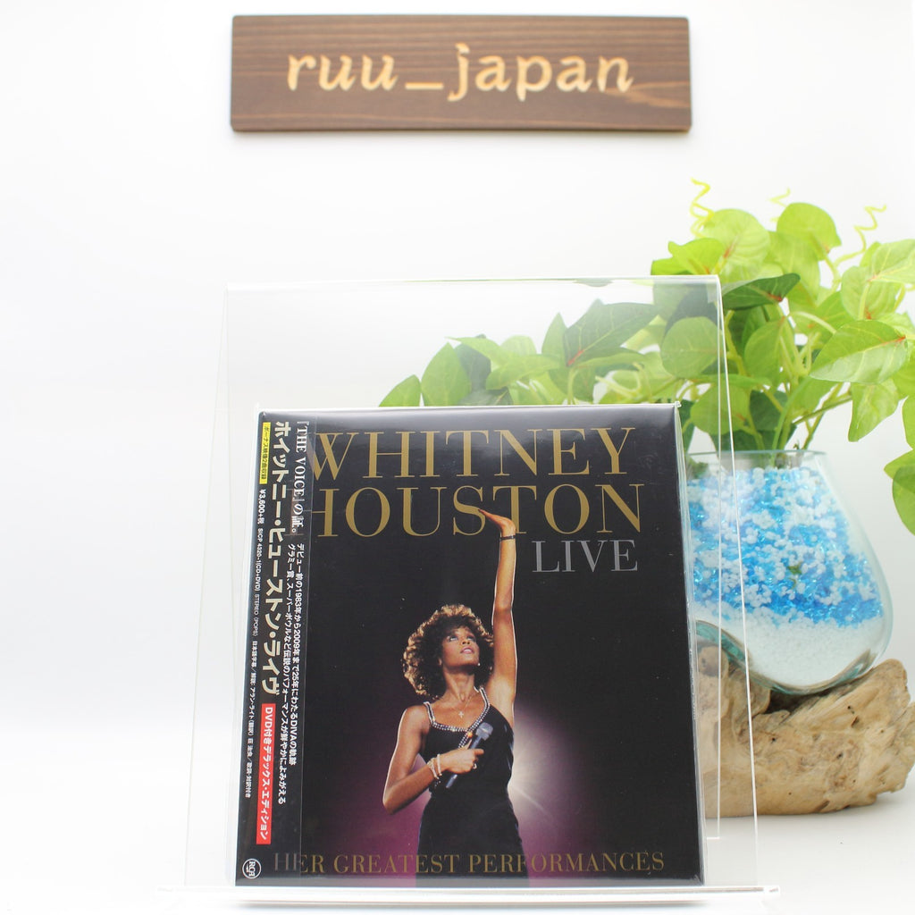 New Whitney Houston CD+DVD(Region-2) Live: Her Greatest Performances OBI