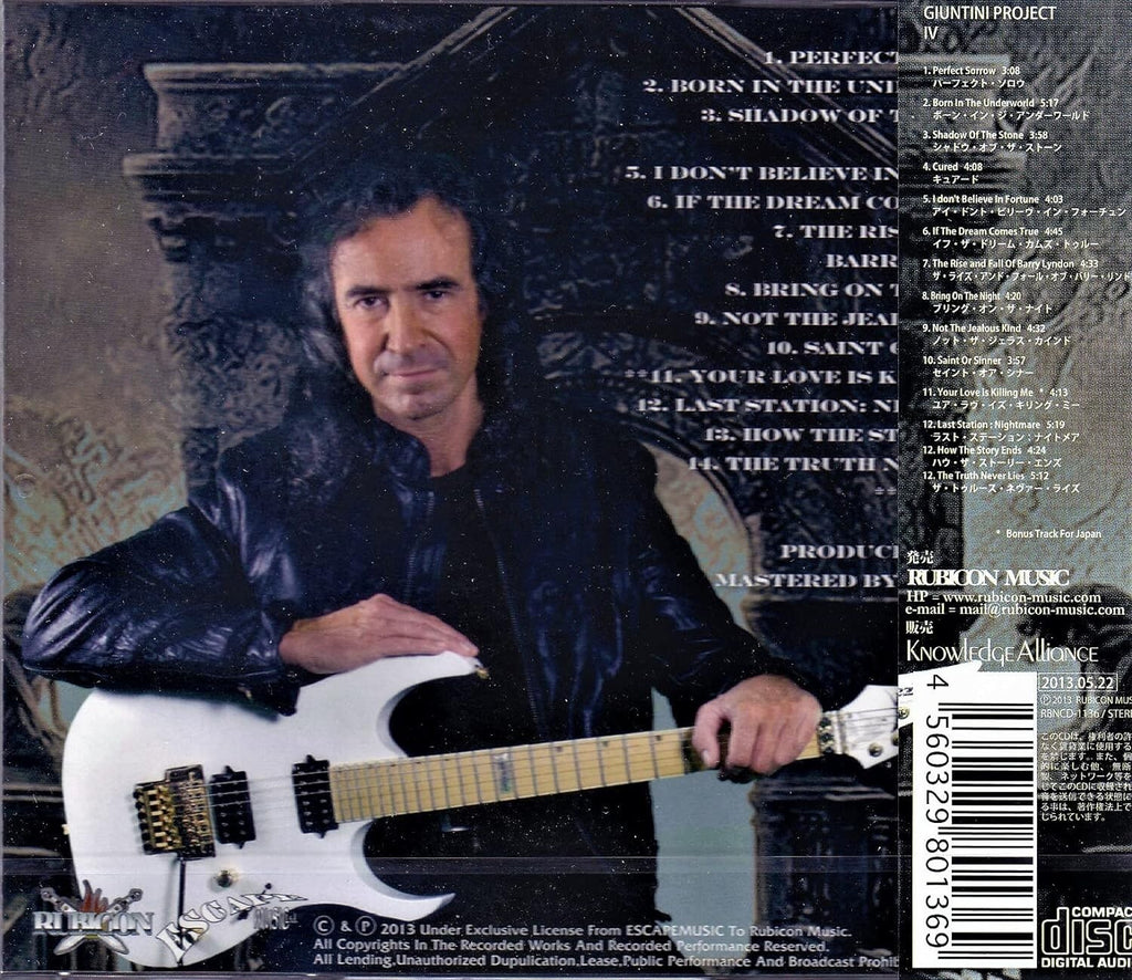 GIUNTINI PROJECT IV + 1 JAPAN CD Tony Martin Dario Mollo Black Sabbath NEW