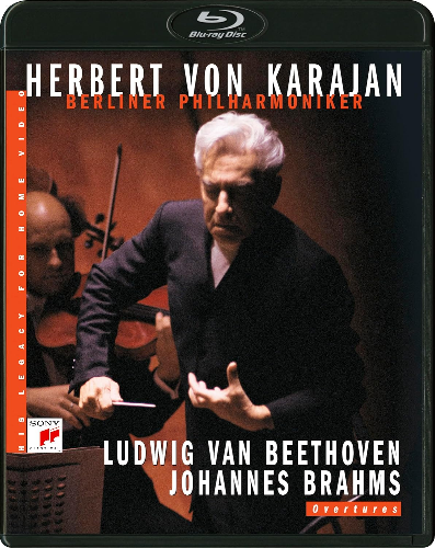 New Herbert von Karajan Beethoven & Brahms Overtures Blu-ray Berlin Phil