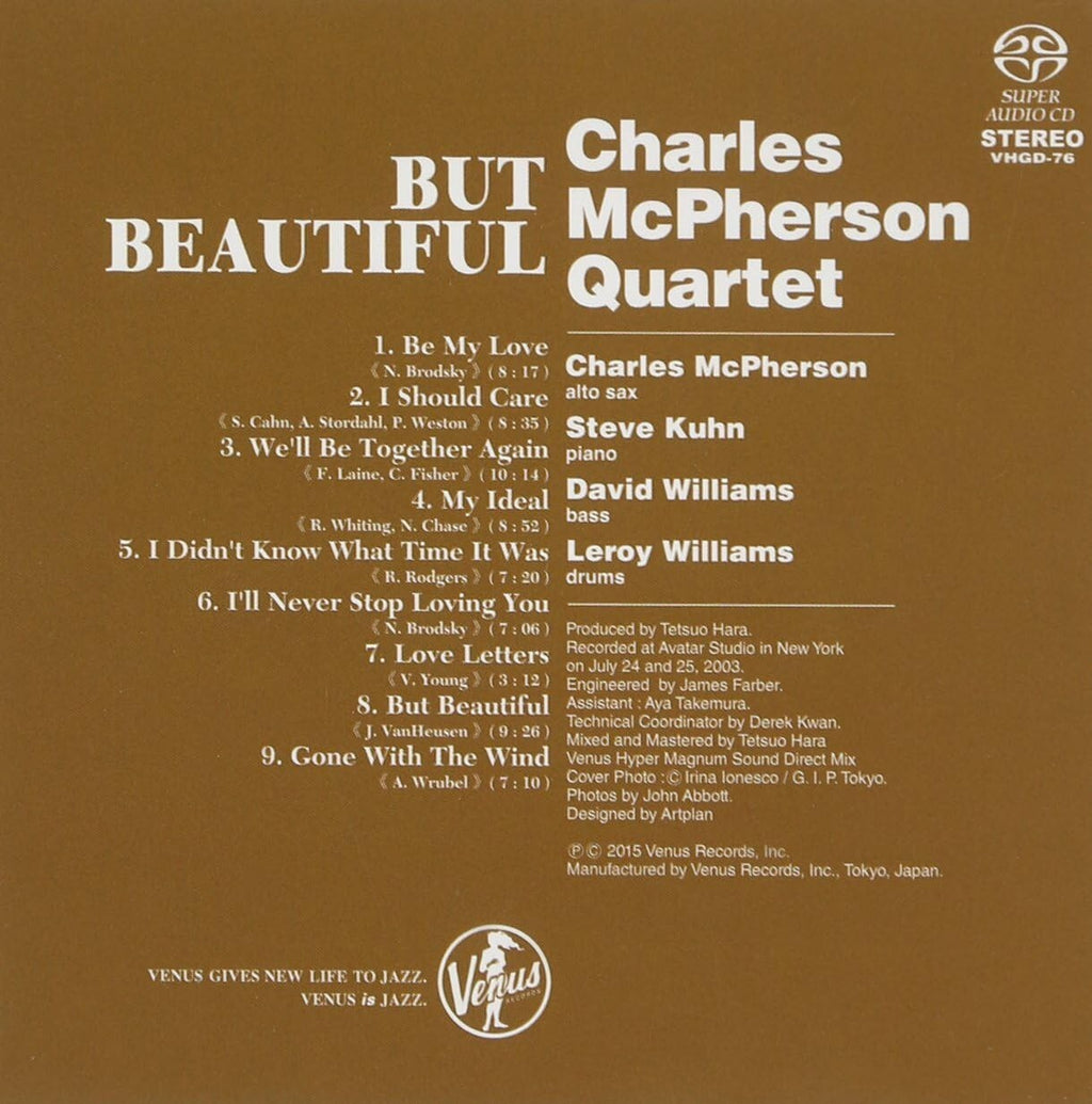 CHARLES MCPHERSON & STEVE KUHN-BUT BEAUTIFUL-JAPAN SACD new