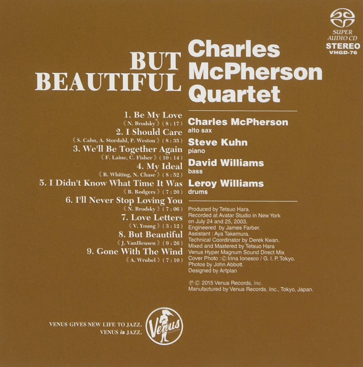 CHARLES MCPHERSON & STEVE KUHN-BUT BEAUTIFUL-JAPAN SACD new