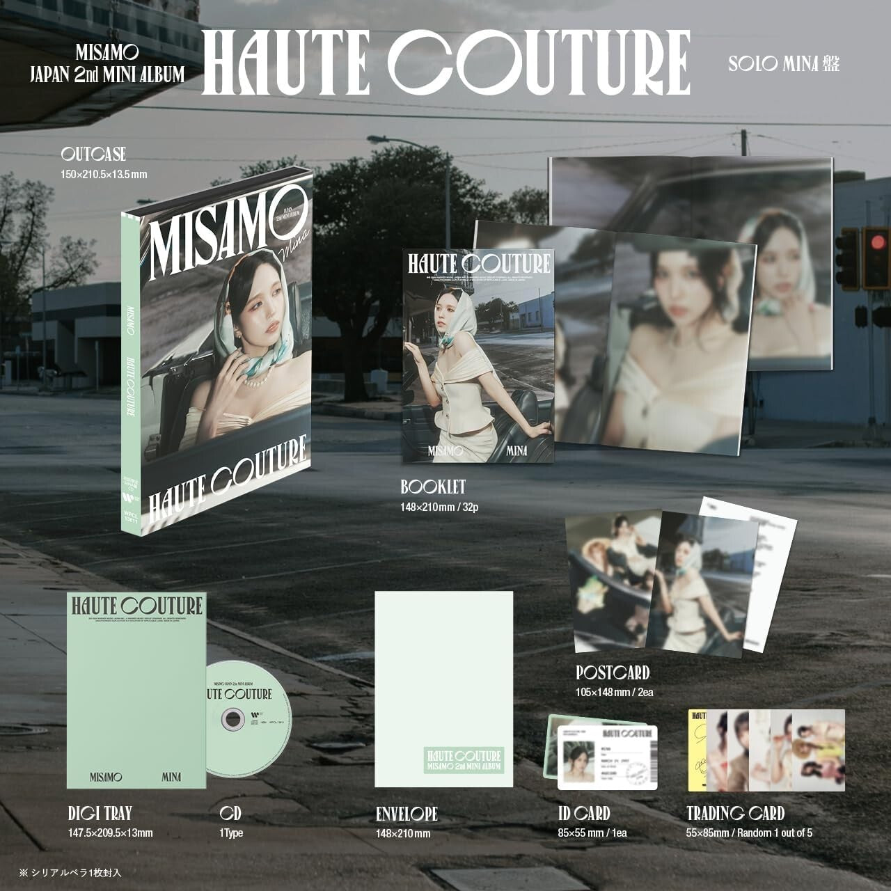 New MISAMO (from TWICE) HAUTE COUTURE (First Limited Edition MINA Version) CD