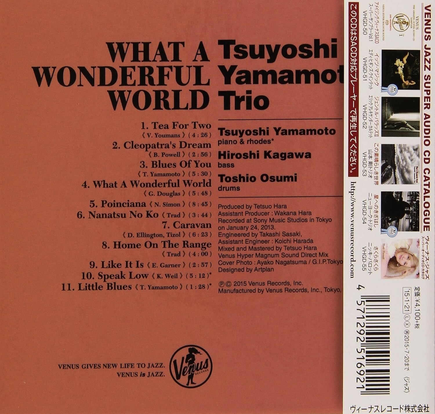 Tsuyoshi Yamamoto Trio What A Wonderful World SACD Single Layer New