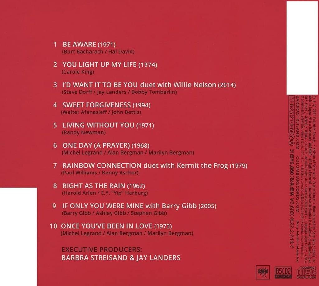 CD Barbra Streisand Release Me 2 Digipak Japan OBI
