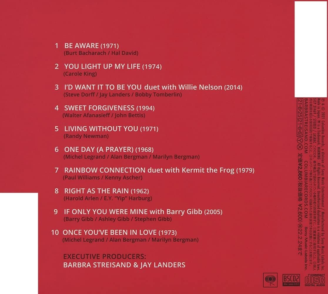 CD Barbra Streisand Release Me 2 Digipak Japan OBI