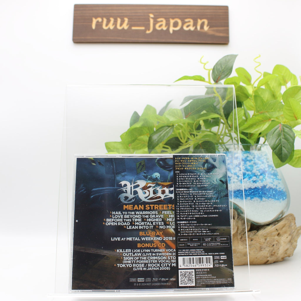 RIOT Mean Streets CD w/ Blu-ray + Bonus CD Japan Limited Edition New