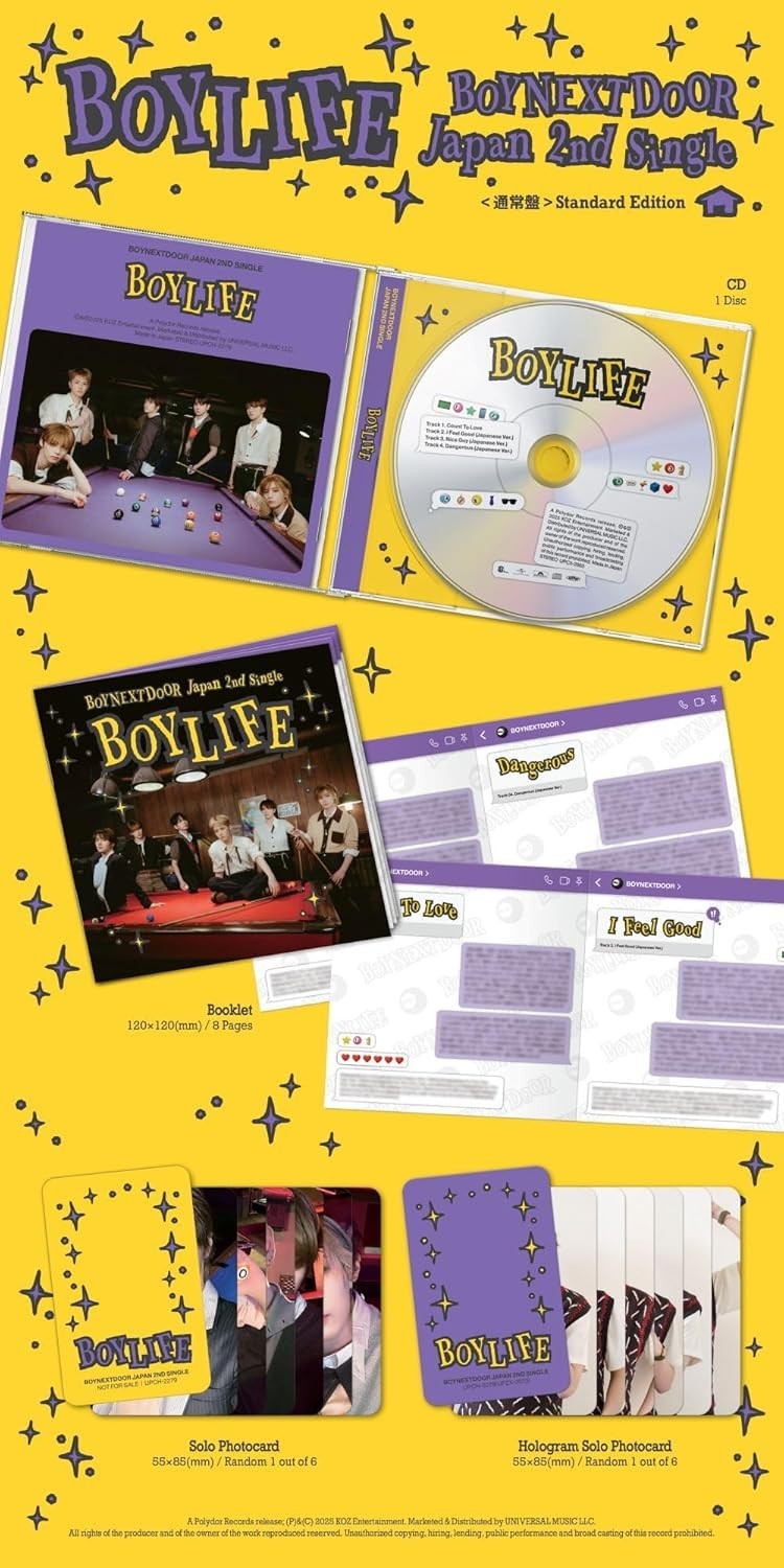 CD New BOYNEXTDOOR BOYLIFE Regular edition CD Japan Booklet Photocard