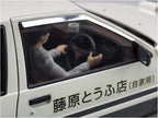 Aoshima Initial D: Fujiwara Takumi AE86 Trueno with Figure 1:24 Scale Model NEW