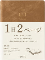 Midori Hibino 2026 Planner A6 Daily Camel 22401006 Starts December 2025 NEW