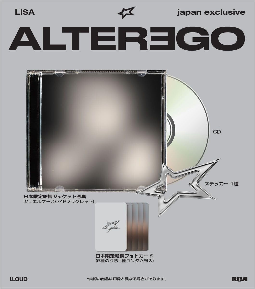 New BLACKPINK LISA Alter Ego JAPAN EXCLUSIVE Edition CD + PHOTO CARD + STICKER