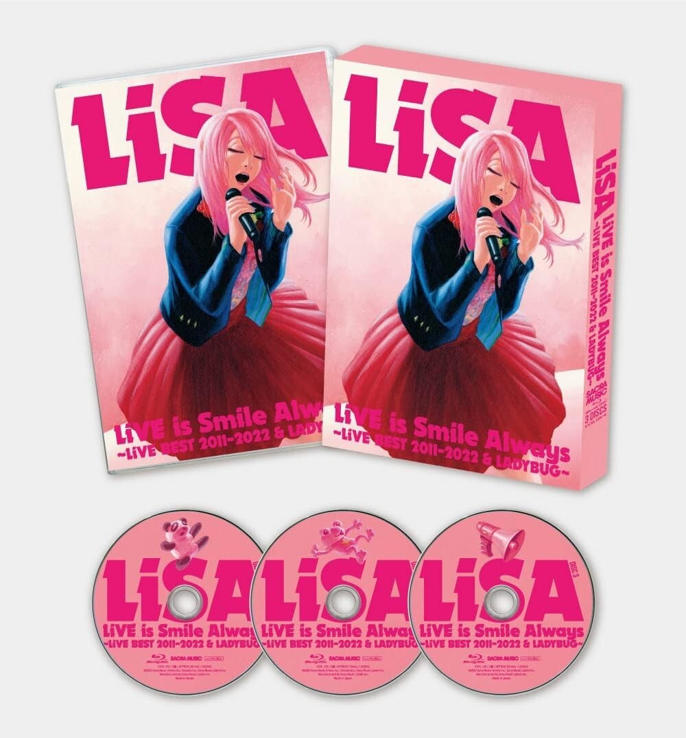 LiSA LiVE is Smile Always LiVE BEST 2011-2022 & LADY BUG 3 Blu-ray Japan NEW
