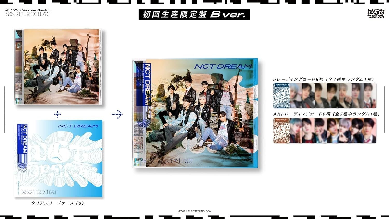 NCT DREAM Japan 1st Single CD Best Friend Ever Limited Edition B ver. NEW