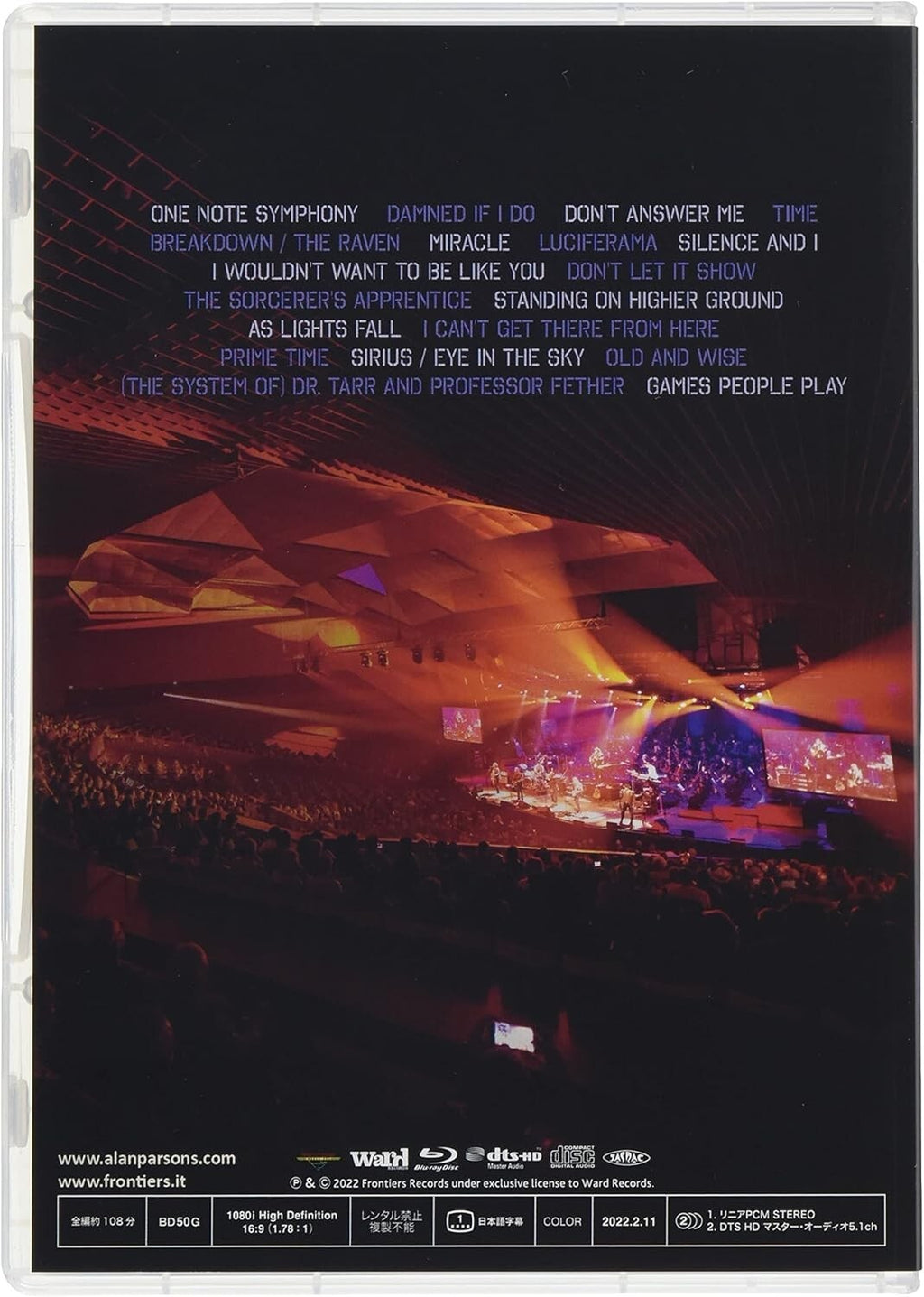 Blu-ray The Alan Parsons Project One Note Symphony Live in Tel Aviv