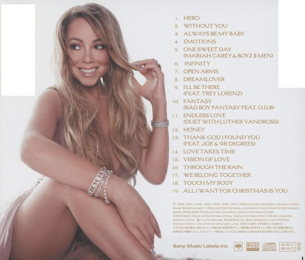 2018 JAPAN TOUR EDITION MARIAH CAREY JAPAN BEST  BLU-SPEC CD NEW