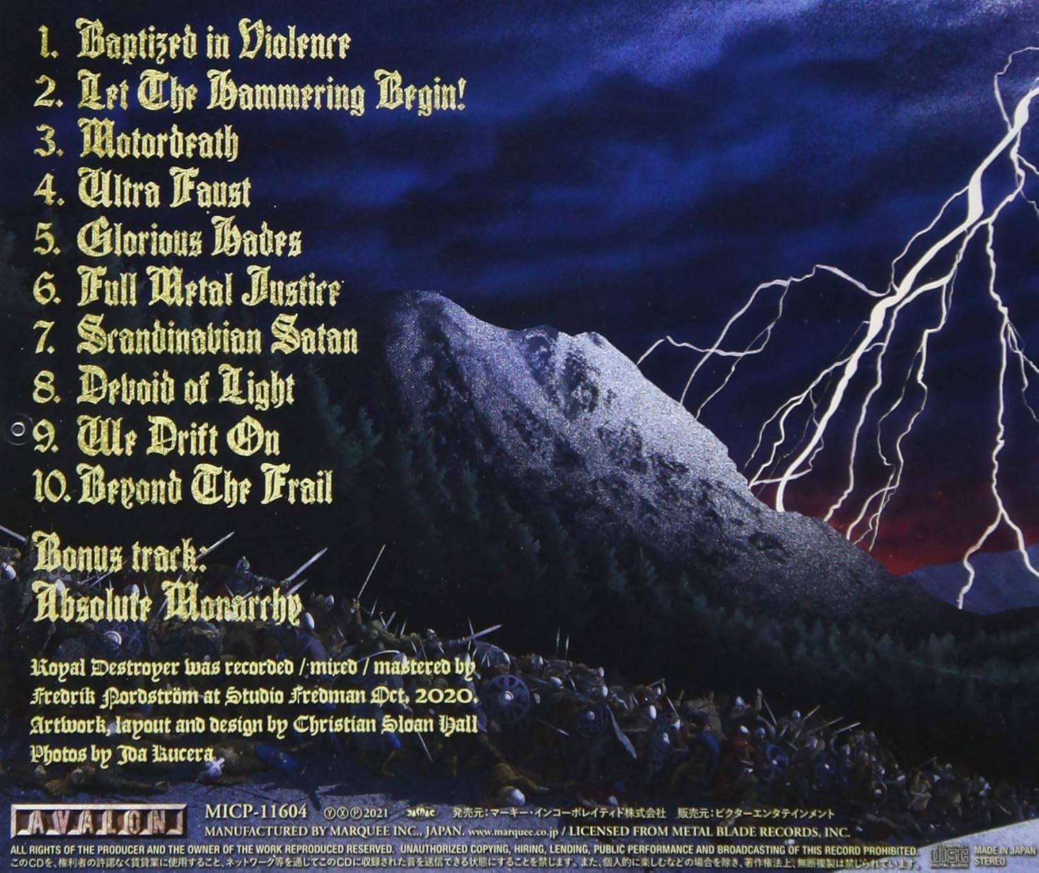 Royal Destroyer material CD NEW