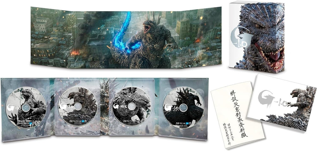 Godzilla Minus One Deluxe Edition 4K Ultra HD Blu-ray 4-Disc Set New