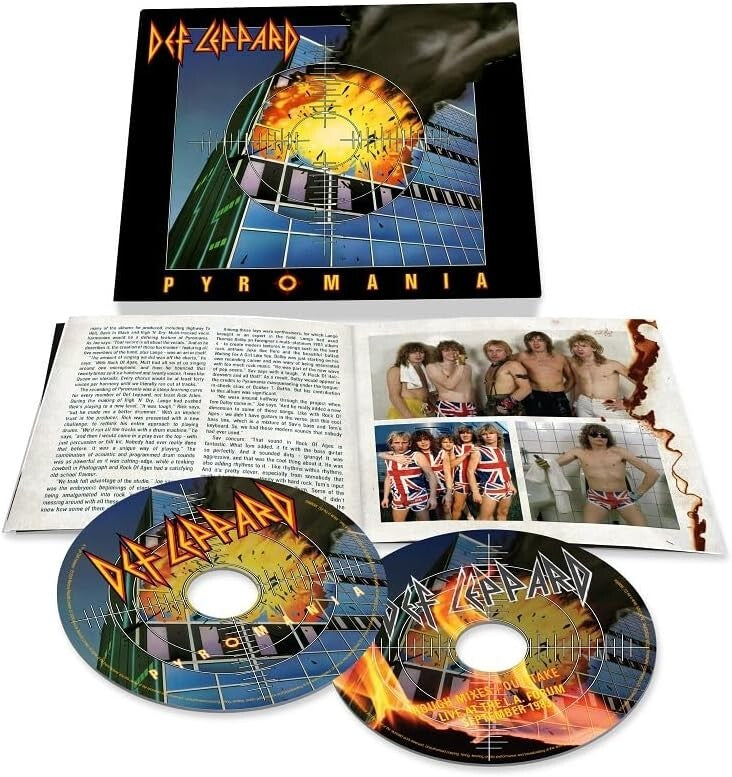 DEF LEPPARD PYROMANIA 40TH ANNIVERSARY EDITION JAPAN 2 SHM CD New