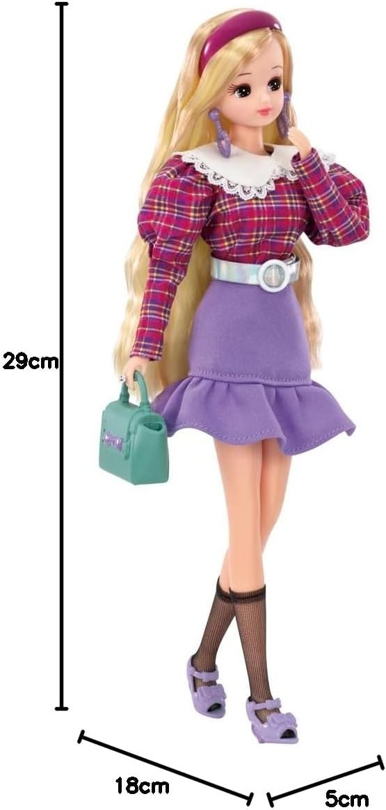 TAKARA TOMY Licca-chan Doll #Licca #Lady Retro Dress-up Pretend Play Toy 3 NEW