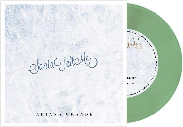 New Ariana Grande Santa tell me Limited Edition Clear Green Vinyl