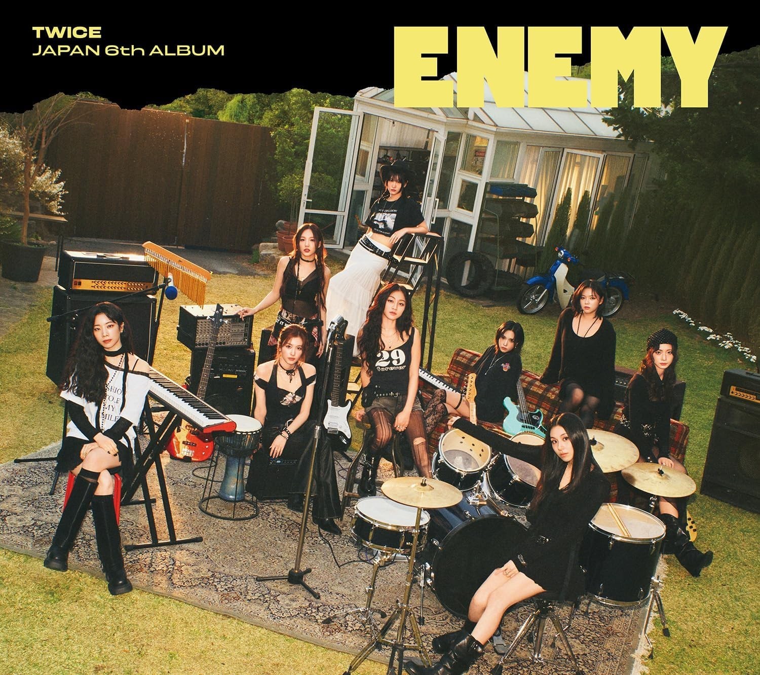CD TWICE ENEMY First Limited Edition Type B CD Japan Photo card poster Booklet