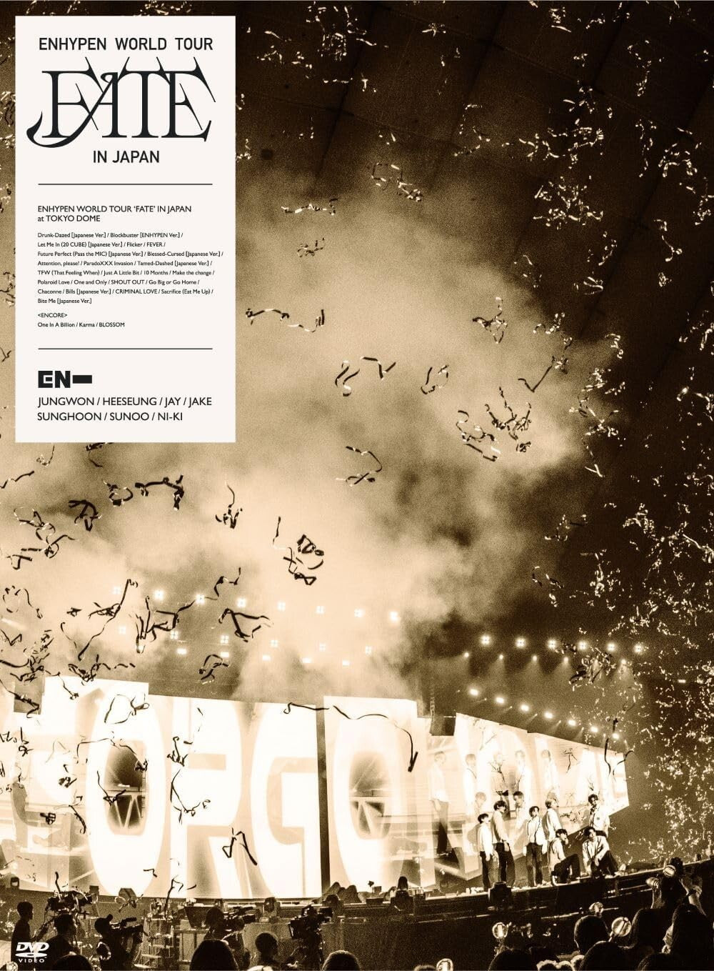 New ENHYPEN WORLD TOUR FATE IN JAPAN Limited Edition 2DVD Region 2